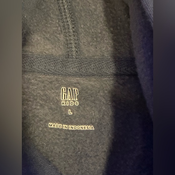 Gap Kids size L blue sweatshirt with gummy logo on chest - Picture 2 of 3
